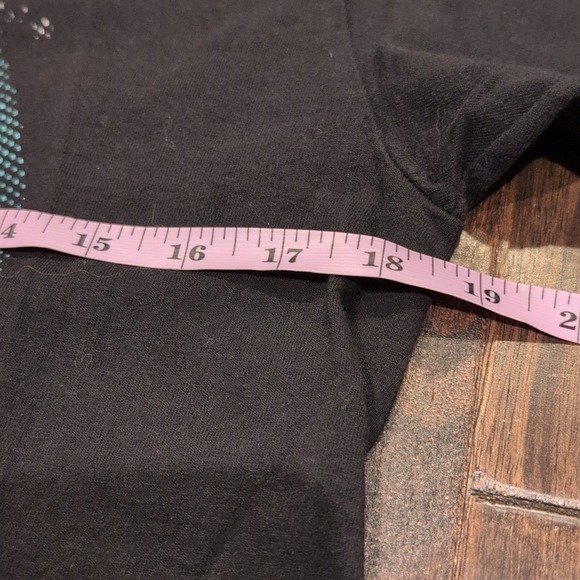 Marc Ecko Cut & Sew Black Blue Texture Print Graphic T Shirt Mens Medium Grunge - Picture 6 of 6